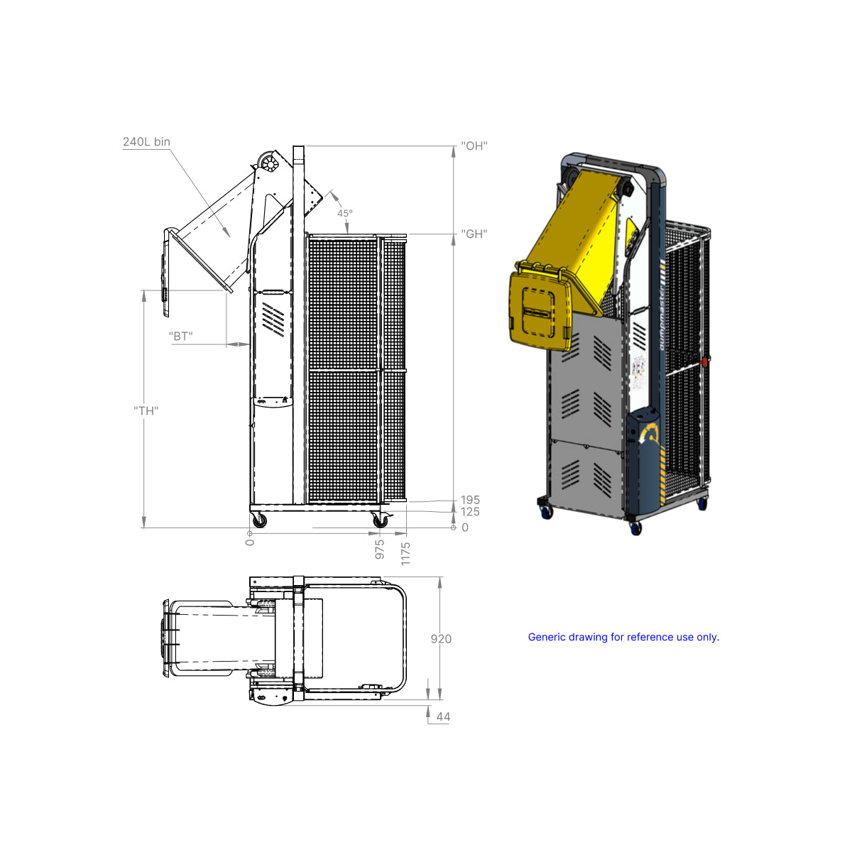 DM Dumpmaster Heavy Duty Bin Tipper