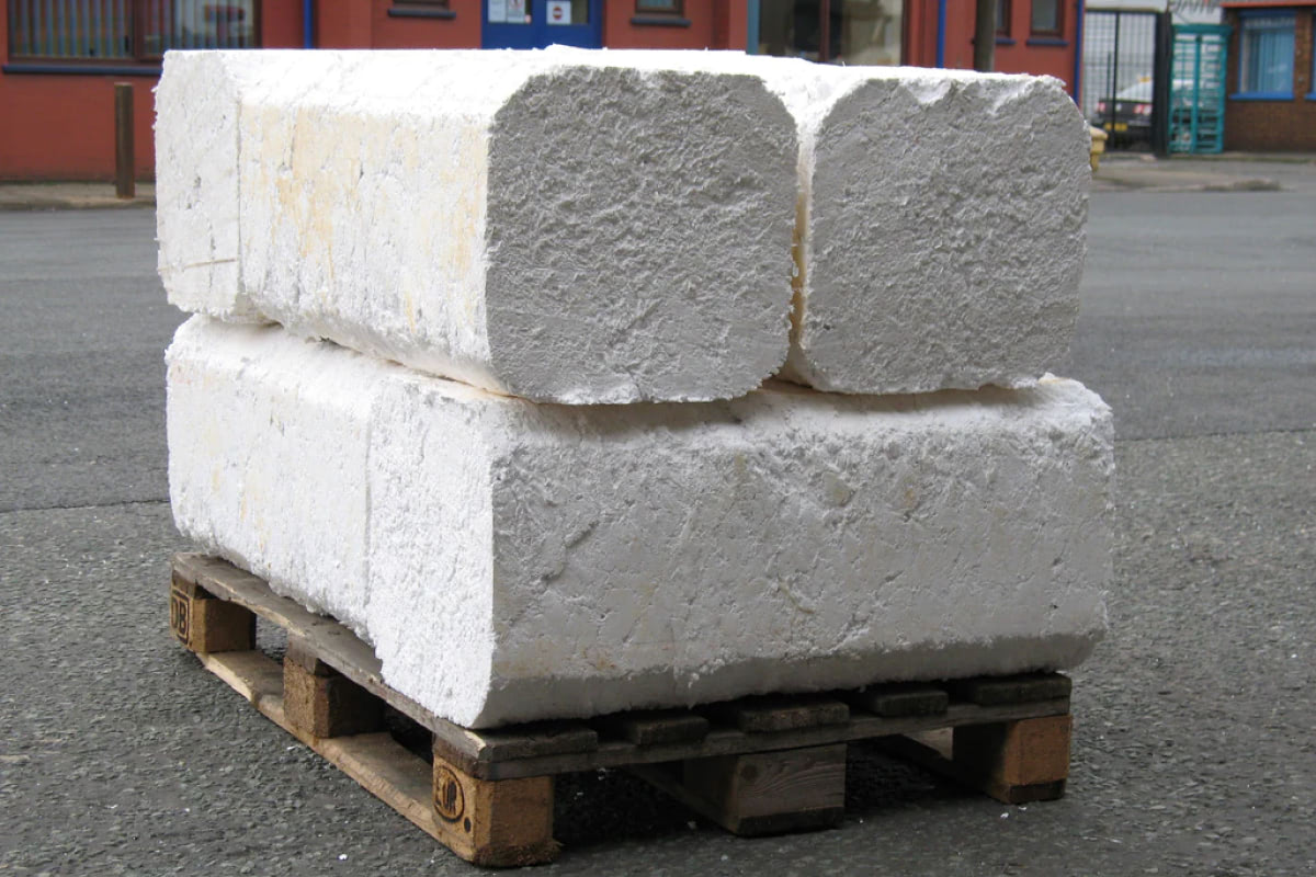 Compacted polystyrene
