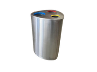 Stainless Steel Triangular Bin 90L - RCB-1101S