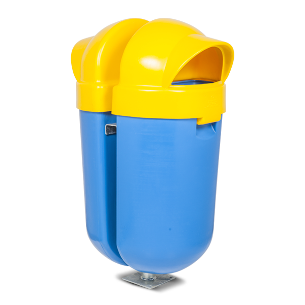 PRS2 Double Outdoor Litter Bin (With Stand)